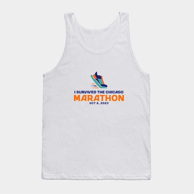 I Survived the Chicago Marathon Tank Top by ThreadsVerse